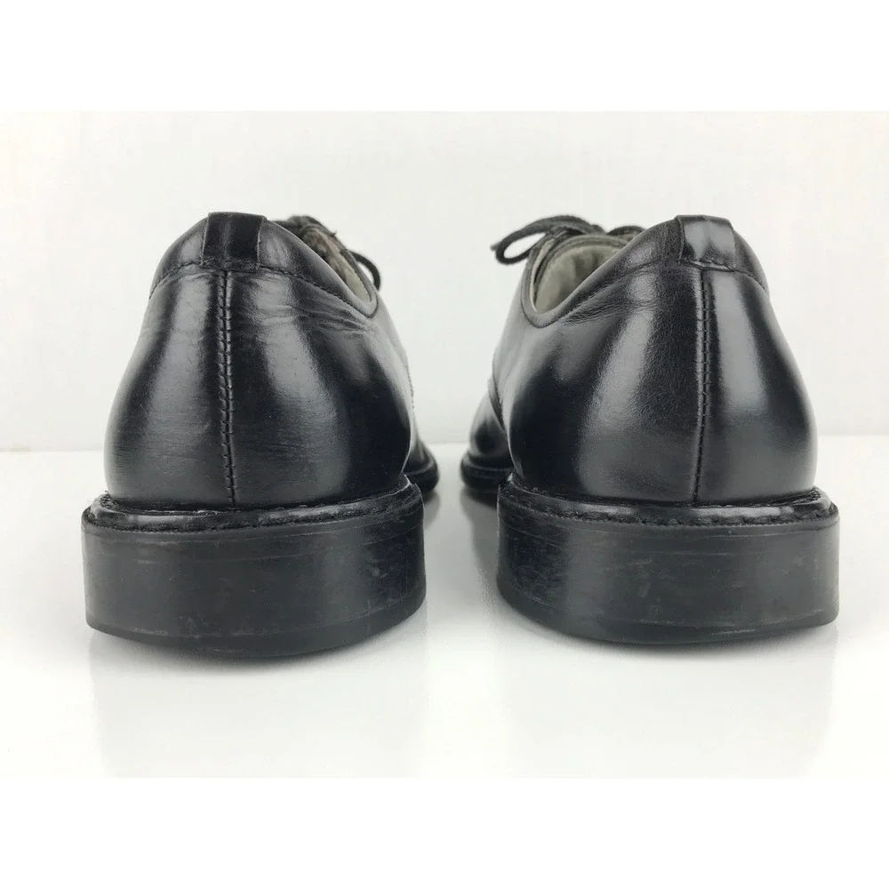 Stacy Adams Oxford Mens Black Leather Square Toe Lace Up Dress Shoes Size 11 M‎
